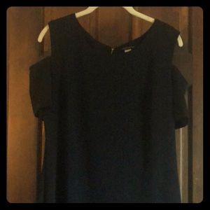Tommy Hilfiger cold shoulder black dress 16 NWT